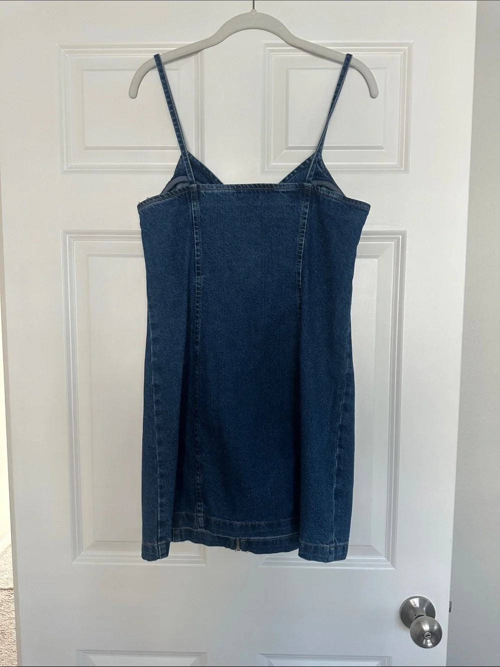 Topshop Indigo Denim Mini Dress - Picture 3 of 5